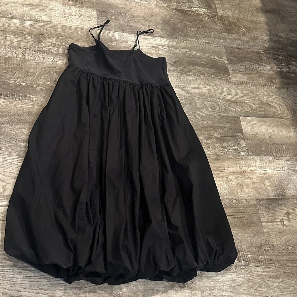 Maeve for Anthro Sleeveless Black Ribbed‎ Knit Bubble DressSize 1X - Picture 7 of 7